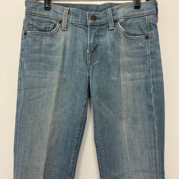 Citizens Of Humanity Kelly Low Waist Boot Cut Blue Jeans Size 27 - Picture 3 of 13